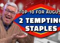 Top Ten Charts for August: Two Tempting Consumer Staples Names