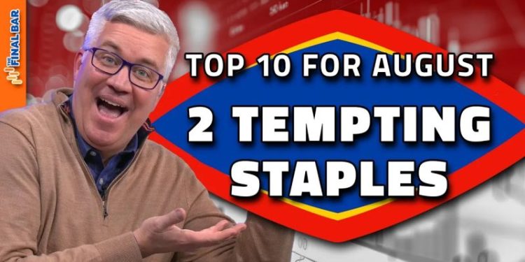 Top Ten Charts for August: Two Tempting Consumer Staples Names