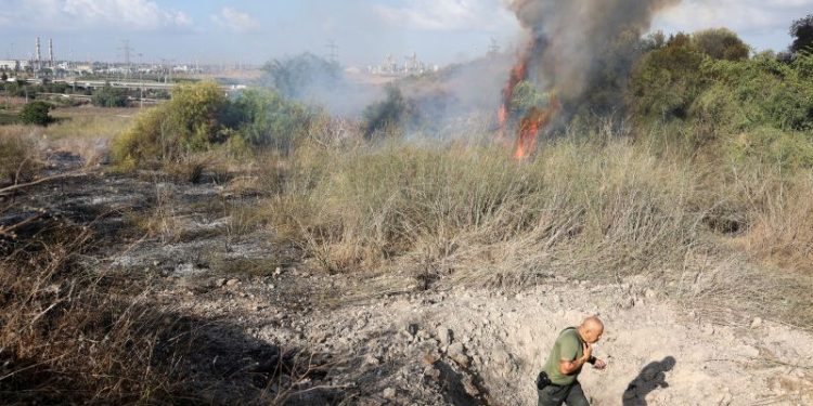 Missile from Yemen lands in central Israel, IDF says, an area normally safe from enemy projectiles