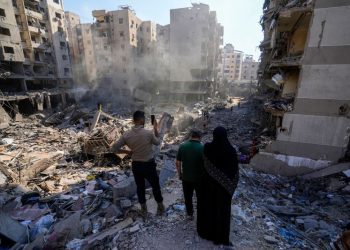 Devastation on the streets of Lebanon after days of Israeli bombardment