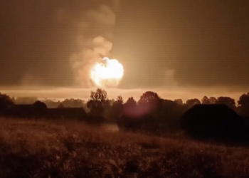 Ukraine claims to have destroyed large Russian ammunition depot in overnight drone attack