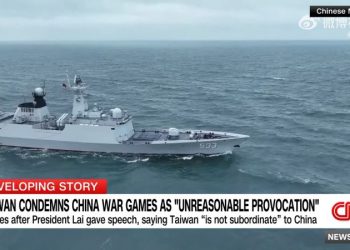 A record number of Chinese warplanes flew close to Taiwan during military drills