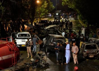 A massive blast outside Karachi Airport in Pakistan kills 2 and injures at least 8