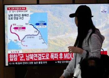 North Korea blows up roads near border with South after warning it would completely cut ties