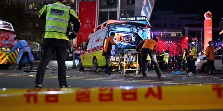 South Korea court sentences highest-ranking police officer yet to jail over Halloween crush