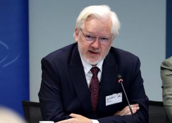 Julian Assange says he pleaded ‘guilty to journalism’ to secure his freedom in first public remarks since leaving prison