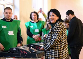 Georgia’s pro-Western president condemns ‘troubling incidents of violence’ at polling stations with crucial vote underway