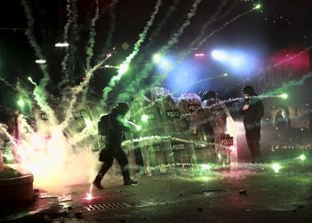 Protesters gather for third night of demonstrations after Georgia announces suspension of EU talks