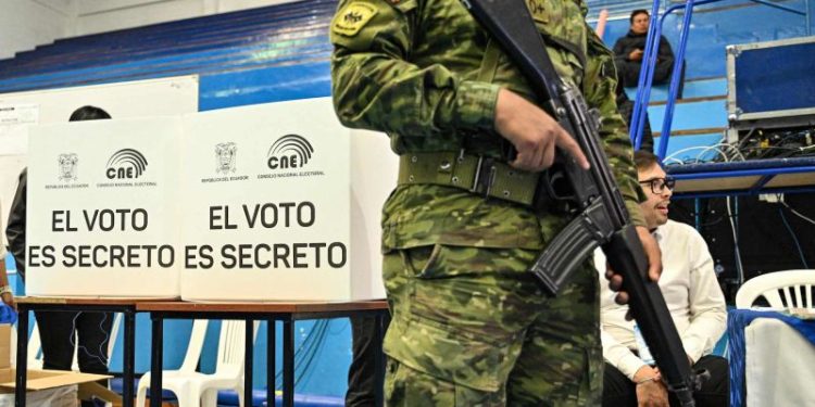 Ecuadorian voters, many of them crime victims, head to the polls for presidential election