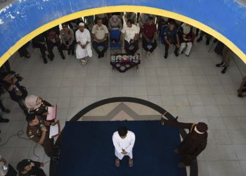 Two men publicly caned for having sex with each other in Indonesia’s conservative Aceh
