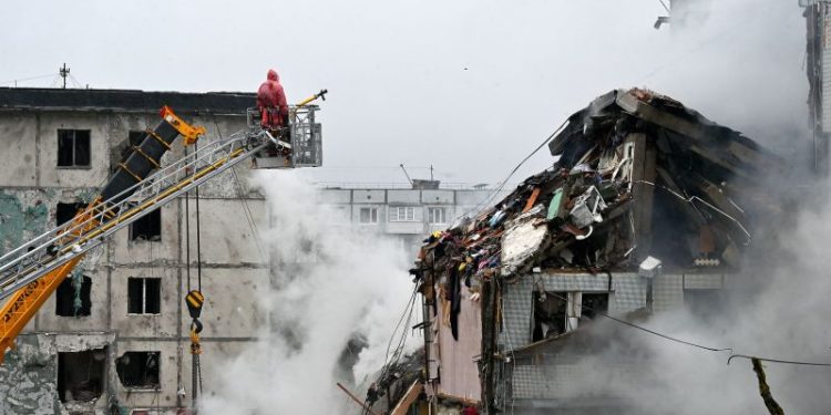 Russian strike on Ukraine apartment kills 14 as Kyiv and Moscow trade blame over boarding school attack