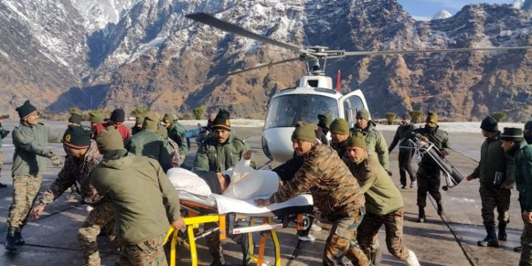 Workers survive 36 hours buried under India avalanche