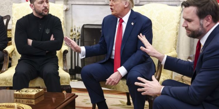 Western allies rally around Zelensky after Trump spat deepens rift with Europe