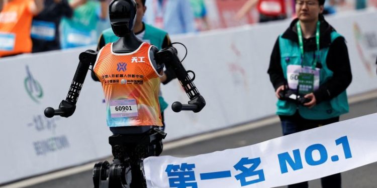 Chinese robots ran against humans in the world’s first humanoid half-marathon. They lost by a mile