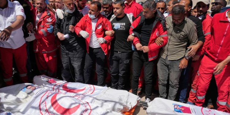 ‘Professional failures’ led to killing of Palestinian medics in Gaza, says Israeli military