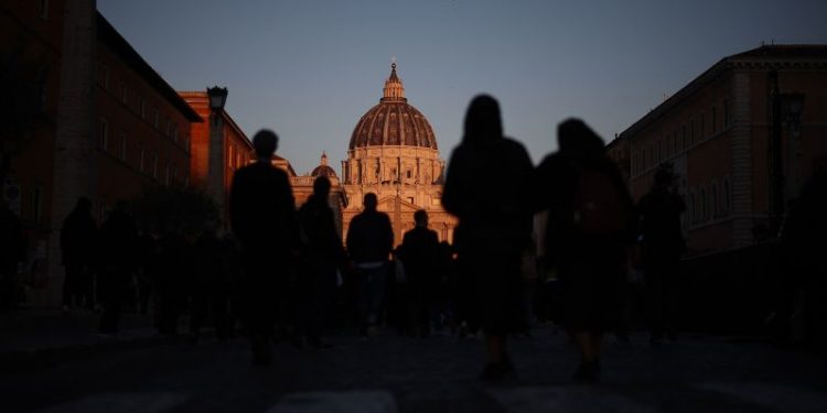 Crowds gather for Pope Francis’ funeral Mass at the Vatican